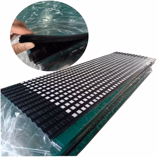 Diamond Rubber Drum Lagging Coating Ceramic Rubber Pulley Lagging Material