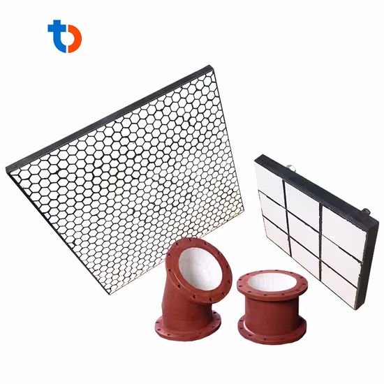 Polyurethane Rubber Ceramic Wear Resistant Chute Liner with Urethane Panel
