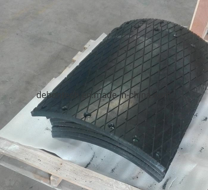 Clip on Friction Conveyor Roller Rubber Traction Lag Pulley Lagging