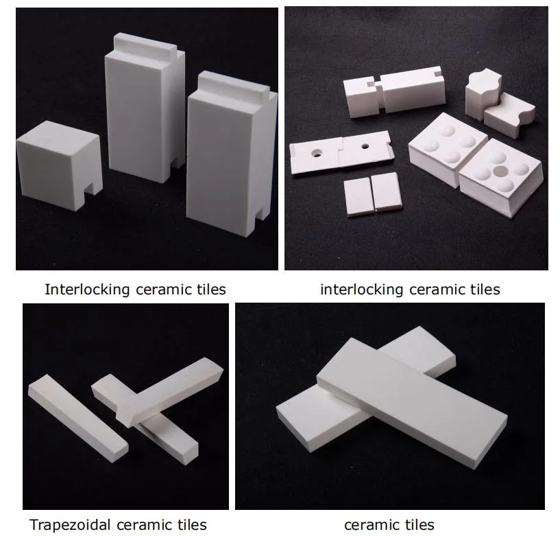 92% and 95% Aluminium Ceramic Wear Resistant Liner and Lining with Different Sizes for Wear Solutions in Mining Industries