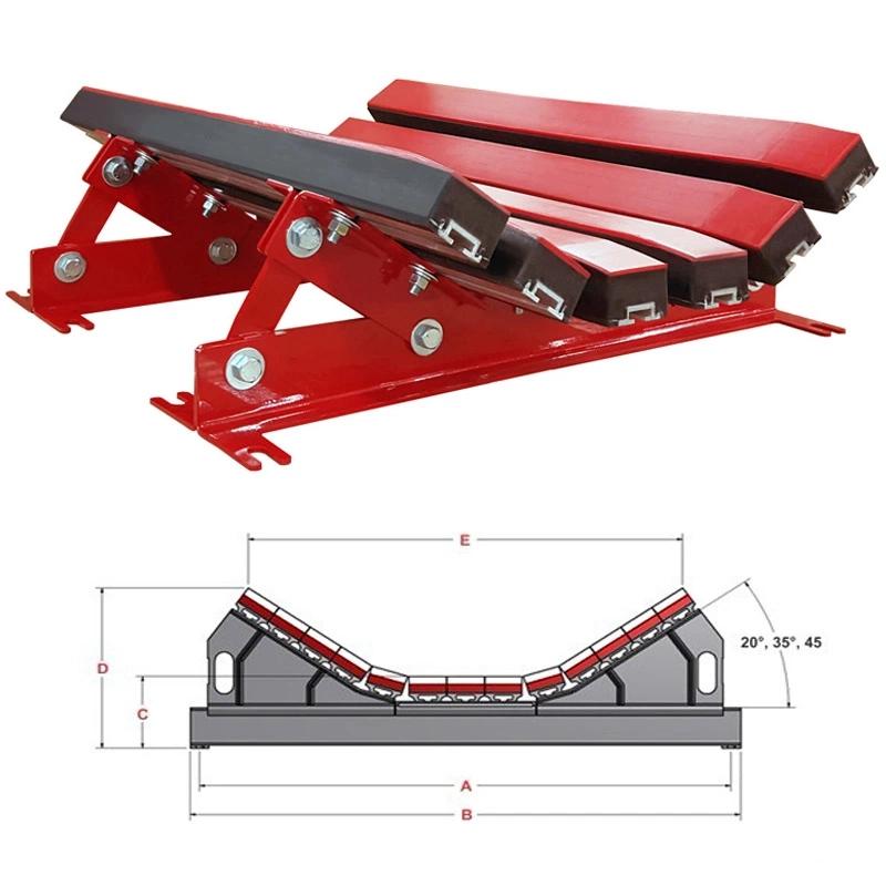 Conveyor Belt Part UHMWPE Rubber Polymer Crusher Blow Impact Bar